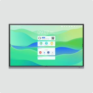 Image of a Maxhub E32Series Interactive Panel with a greenLCD screen