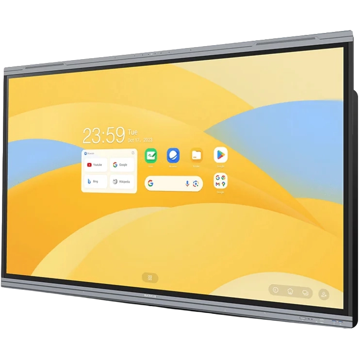 Image of a Maxhub E3 Series Interactive Panel Angled slightly