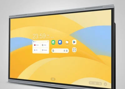 Image of a Maxhub E3 Series Interactive Panel Angled slightly