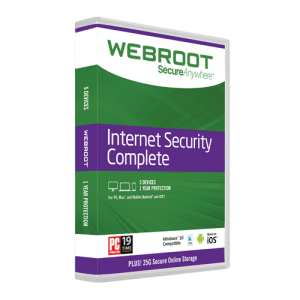 Webroot Internet Security retail box