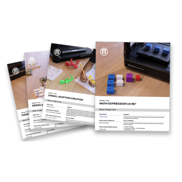 Lesson Plans for 3D printing with Makerbot printers